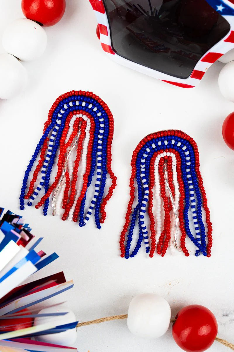 AMERICAN FALLS FRINGE EARRINGS