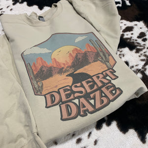 Desert Daze with Desert Scene and Sunset - Unisex Fit Apparel