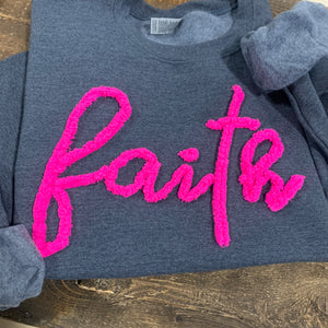 Faith - Chenille Yarn Embroidery