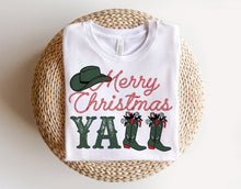 Load image into Gallery viewer, Merry Christmas Y’all Christmas Western - Unisex Apparel