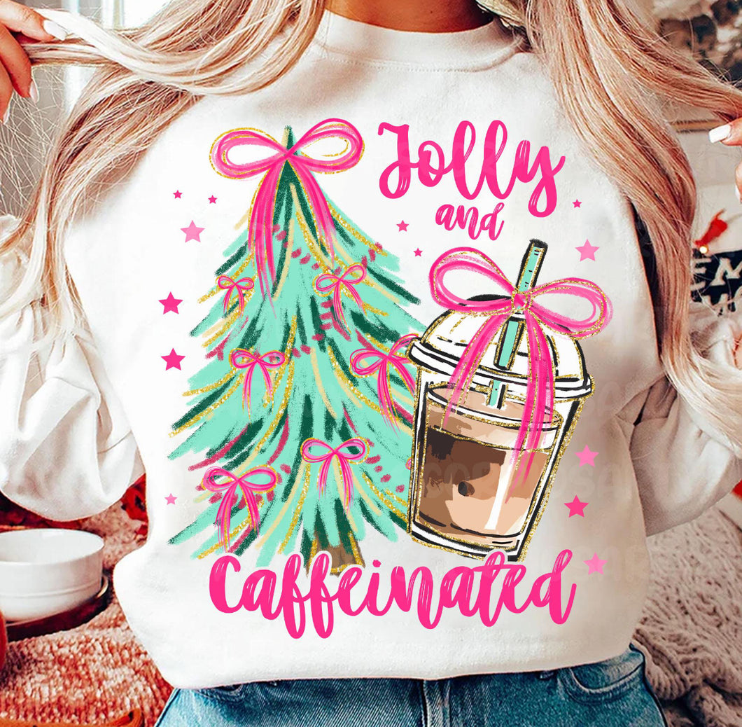 Jolly & Caffinated Christmas - Unisex Apparel