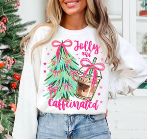 Jolly & Caffinated Christmas - Unisex Apparel