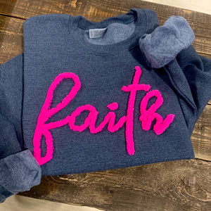 Faith - Chenille Yarn Embroidery