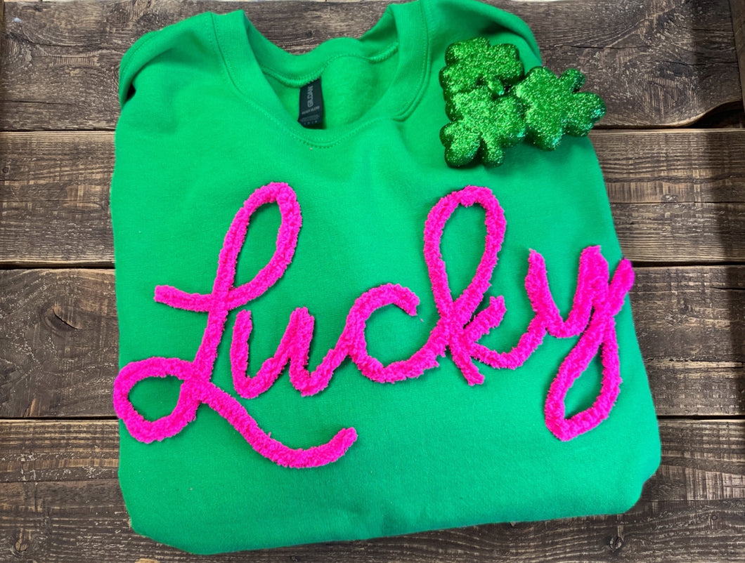 Lucky - Chenille Yarn Embroidery