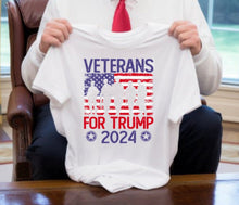 Load image into Gallery viewer, Veterans for Trump - Trump - Unisex Tee