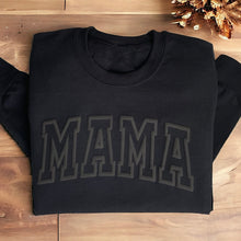 Load image into Gallery viewer, Mama - Design 1 (Bold) (Full Front) Kids Names (On Sleeve) - Puff Print