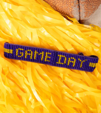 Game Day Bracelet - Purple / Gold