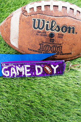 Game Day Keychain - Purple / Gold