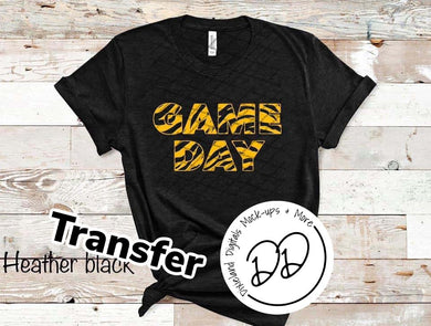 Gold Game Day - Gold Ink - Screen Print Transfer - Sublimation Transfer - DIY - Graphic Tee