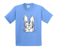 Load image into Gallery viewer, Hipster Bunny - White Ink - Youth