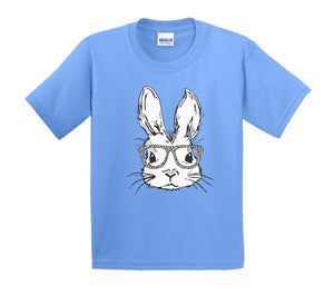 Hipster Bunny - White Ink - Youth