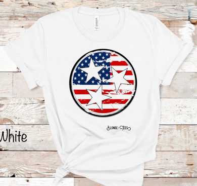 TENNESSEE AMERICAN FLAG TRI STAR