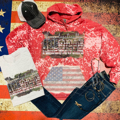 Unapologetically American w/ Camo & American Flag Print